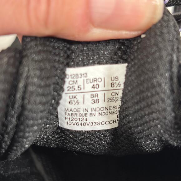 ASICS Running Shoes Womens 8.5 GEL-Venture 9 Black Blue Lace Up Trainer Sneakers - Picture 3 of 9